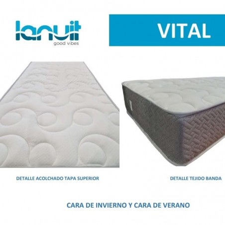 COLCHÓN ENROLLADO VITAL HR 150X190CM