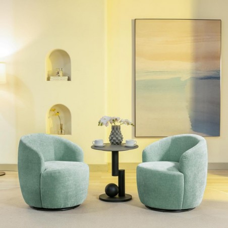 SILLÓN GIRATORIO V-247 OTE-BELFAST 31 VERDE CLARO
