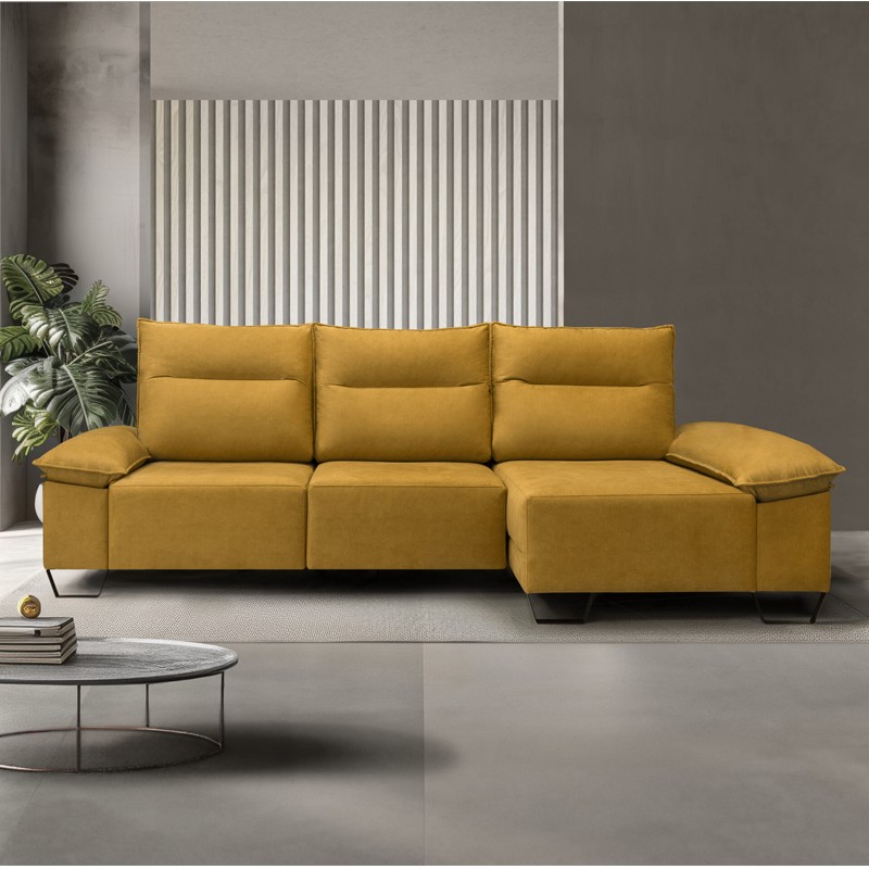 SOFÁ CLOE 3 PLAZAS BRAZO DERECHO+DIVAN B/I NARA ORO SOFÁ CLOE 3 PLAZAS BRAZO DERECHO+DIVAN B/I NARA ORO
