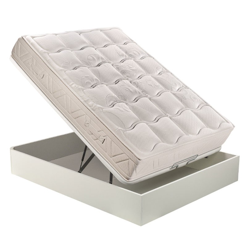 PACK HOGAR SEMA CANAPÉ+COLCHÓN BLANCO 180X200CM